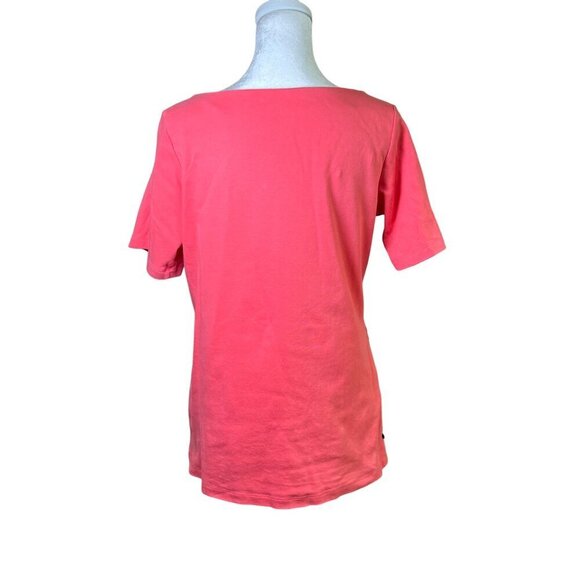 Diane Gilman DG2 Vintage Y2K Coral Sequin Pullover Short Sleeve Top Size Small - Picture 4 of 8